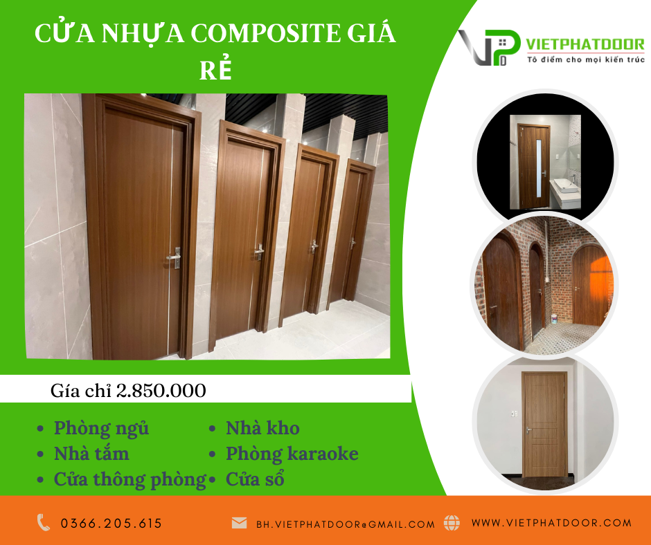 cửa nhựa giả gỗ composite