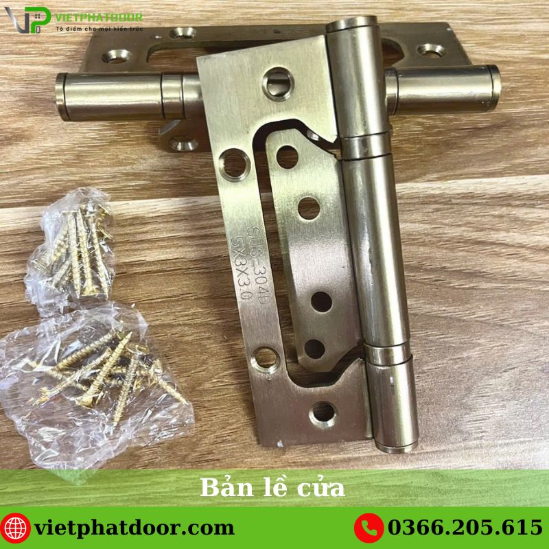 Bản lề cửa màu inox