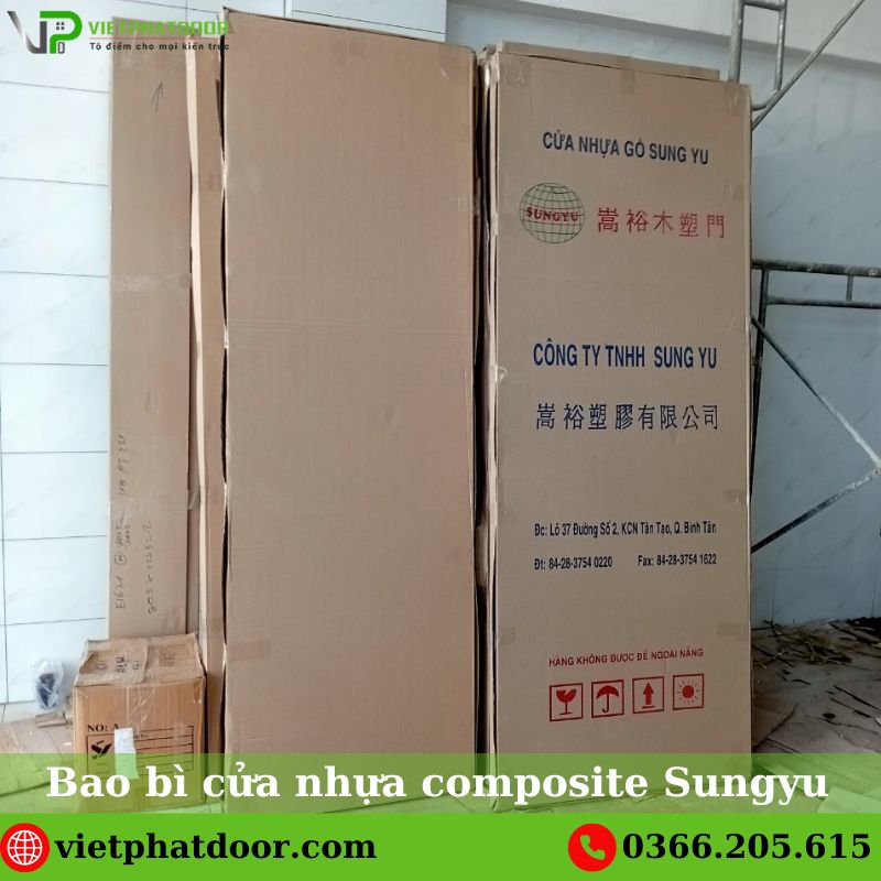 Bao bì cửa nhựa composite Sungyu