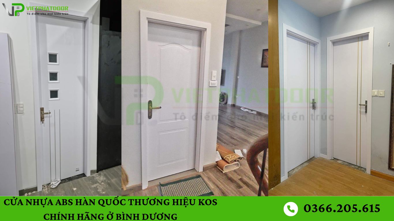 CỬA NHỰA ABS HÀN QUỐC THƯƠNG HIỆU KOS CHÍNH HÃNG Ở BÌNH DƯƠNG