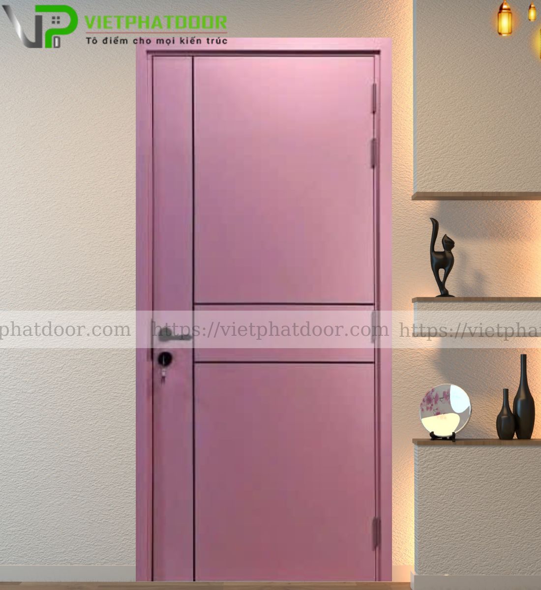 CỬA NHỰA COMPOSITE SYA PINK - CNC