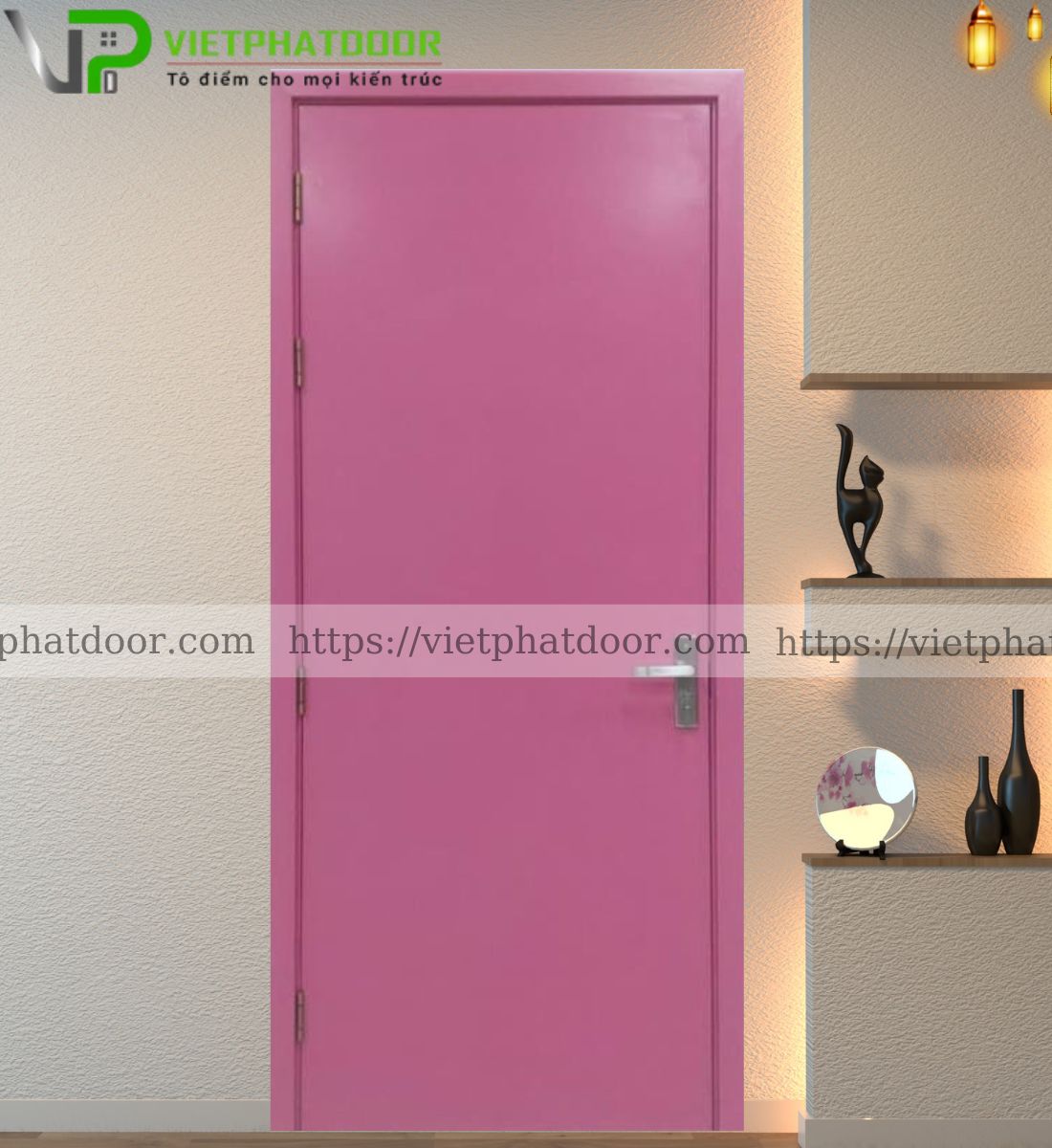 CỬA NHỰA COMPOSITE SYA PINK- PHẴNG