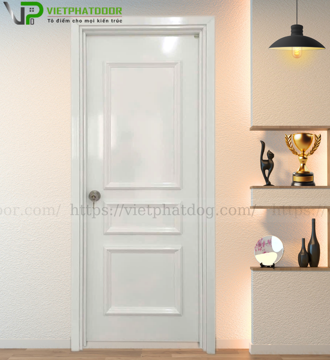 CỬA NHỰA GIẢ GỖ COMPOSITE LA - PHÀO CHỈ NỔI