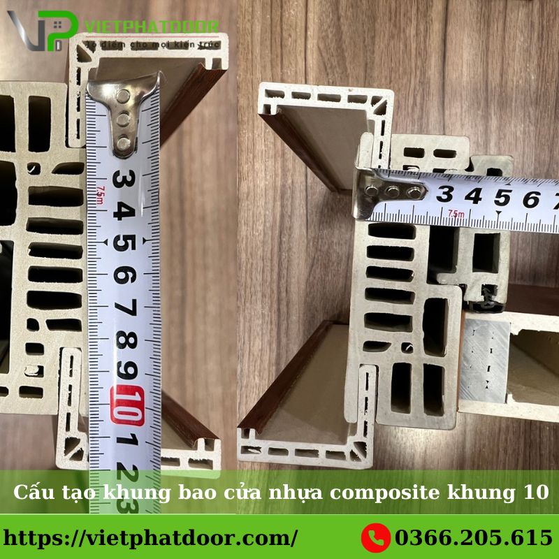 Cấu tạo khung bao cửa nhựa composite khung 10