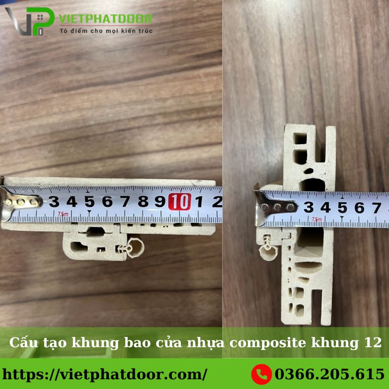 Cấu tạo khung bao cửa nhựa composite khung 12