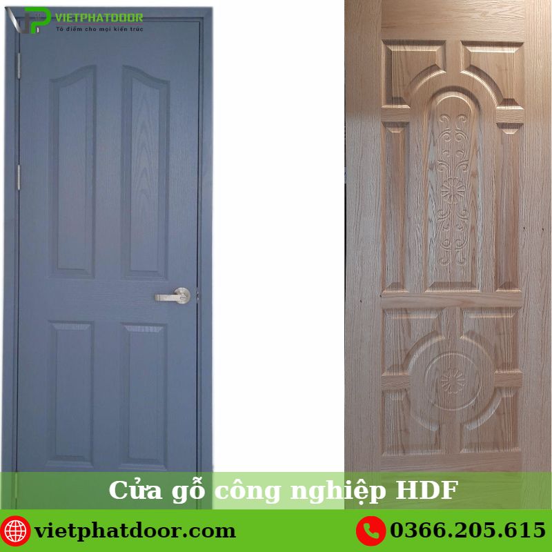 Cửa gỗ công nghiệp HDF sơn