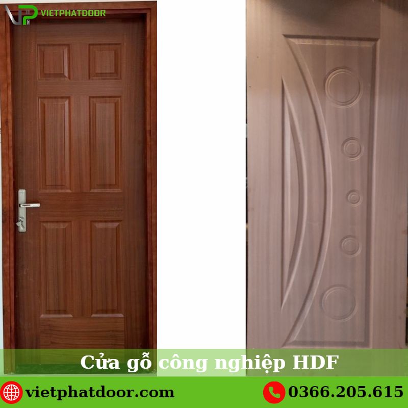 Cửa gỗ công nghiệp HDF veneer