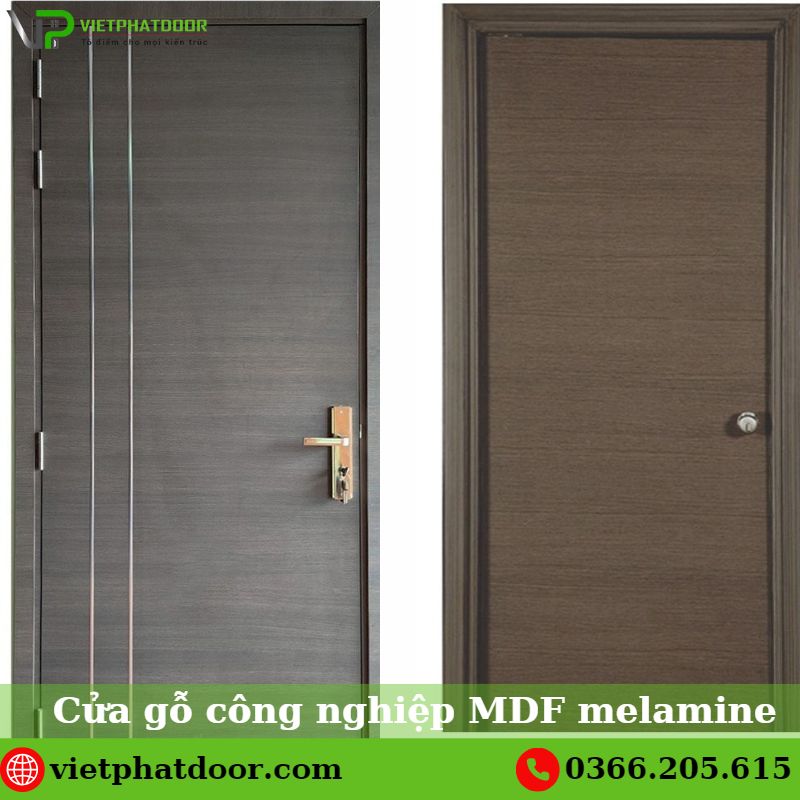 Cửa gỗ công nghiệp MDF melamine