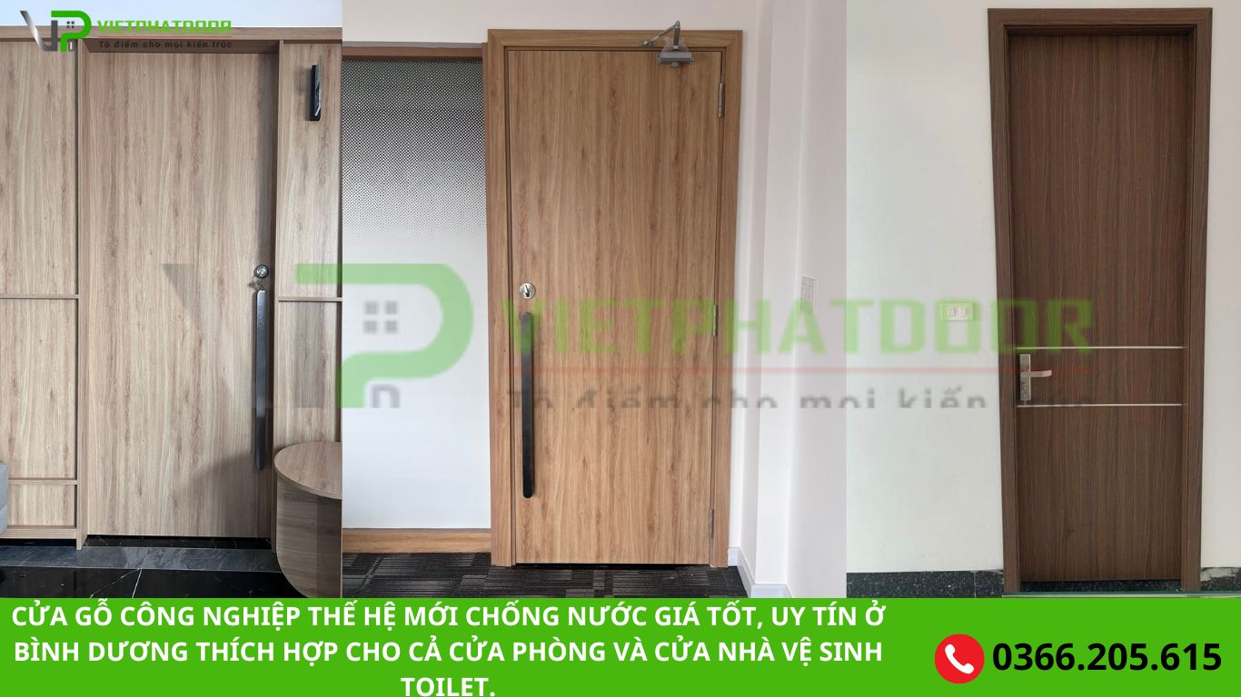 CỬA GỖ CÔNG NGHIỆP MDF LAMINATE