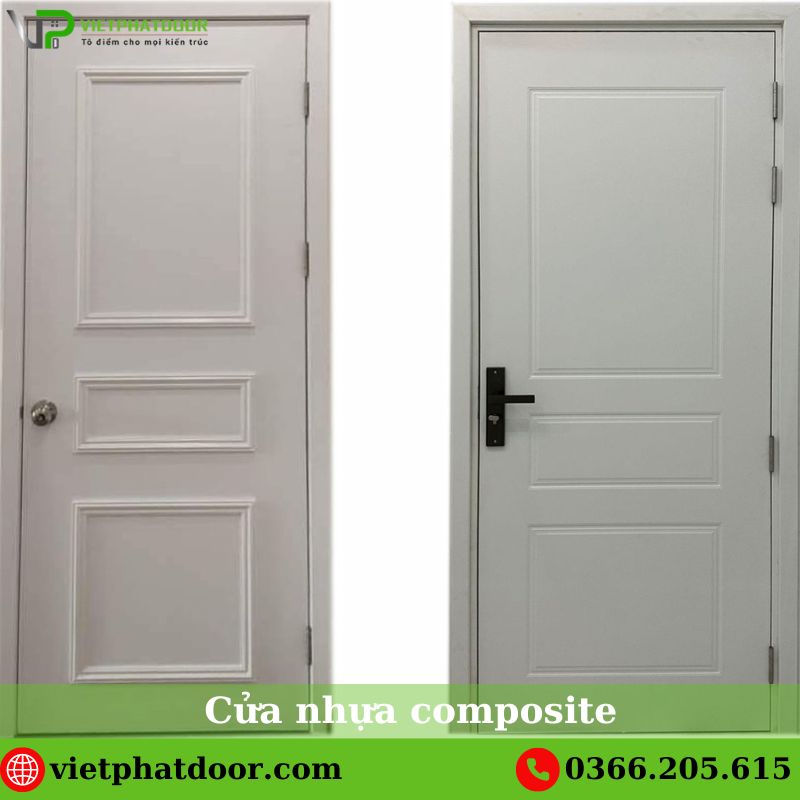 Cửa nhựa composite màu trắng