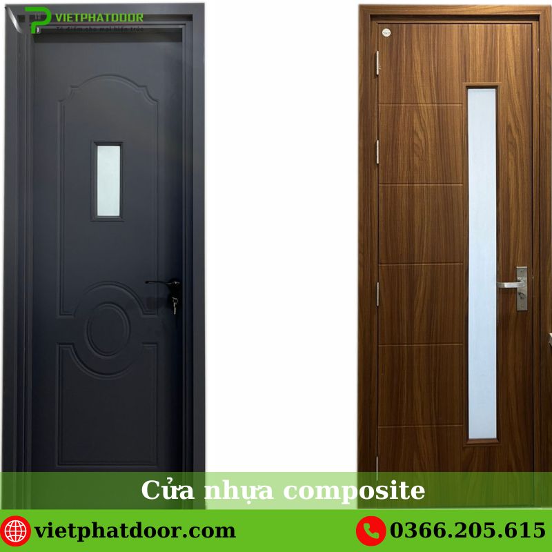 Cửa nhựa composite ô kính