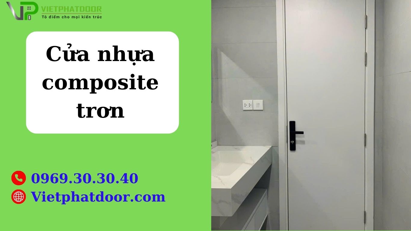 Cửa nhựa composite trơn