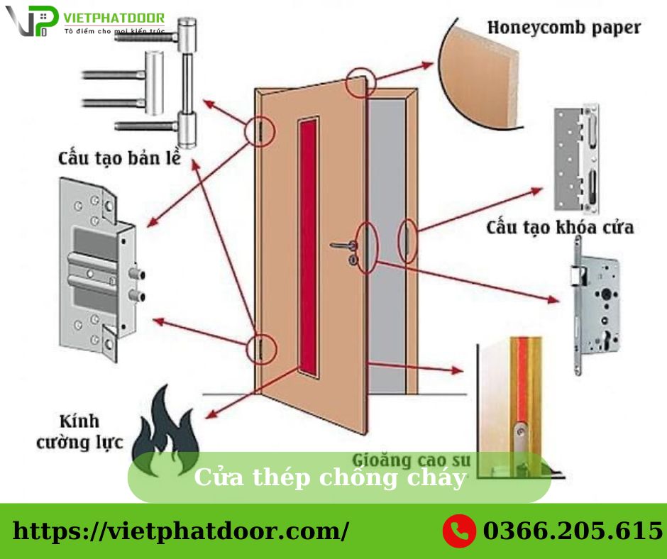 Cửa thép chống cháy T02