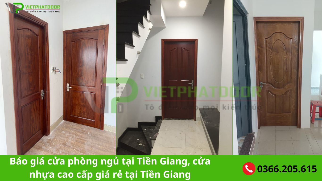 BÁO GIÁ CỬA PHÒNG NGỦ Ở TIỀN GIANG, CỬA NHỰA GIẢ GỖ CAO CẤP GIÁ RẺ TẠI TIỀN GIANG