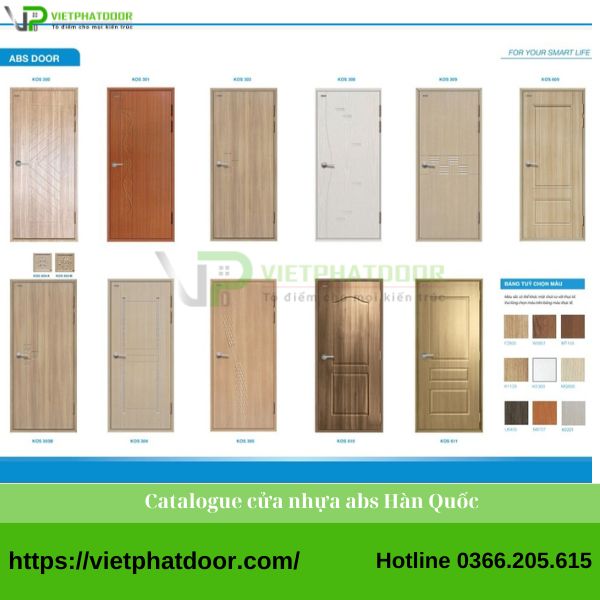 catalogue cửa nhựa abs hàn quốc 1