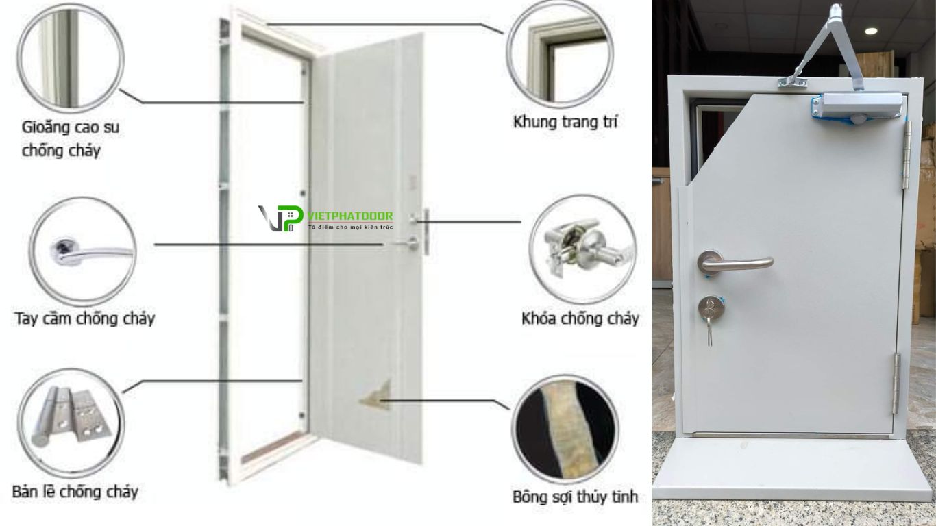 cấu tạo cửa thép chống cháy