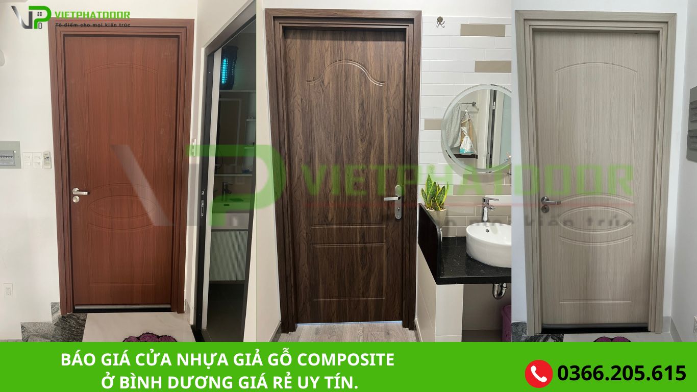 BÁO GIÁ CỬA NHỰA GIẢ GỖ COMPOSITE Ở BÌNH DƯƠNG GIÁ RẺ UY TÍN