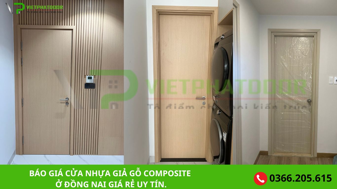 BÁO GIÁ CỬA NHỰA GIẢ GỖ COMPOSITE GIÁ RẺ UY TÍN Ở ĐỒNG NAI