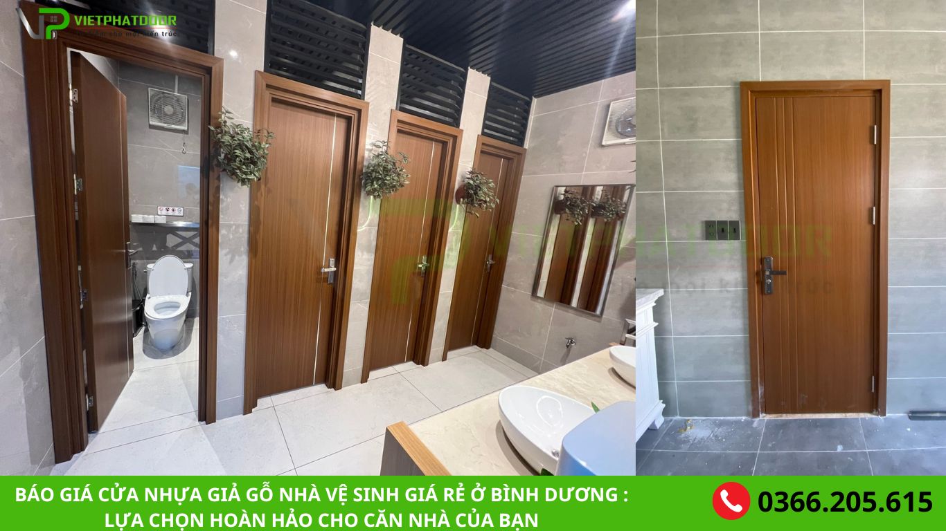 BÁO GIÁ CỬA NHỰA GIẢ GỖ NHÀ VỆ SINH GIÁ RẺ Ở BÌNH DƯƠNG : LỰA CHỌN HOÀN HẢO CHO CĂN NHÀ CỦA BẠN