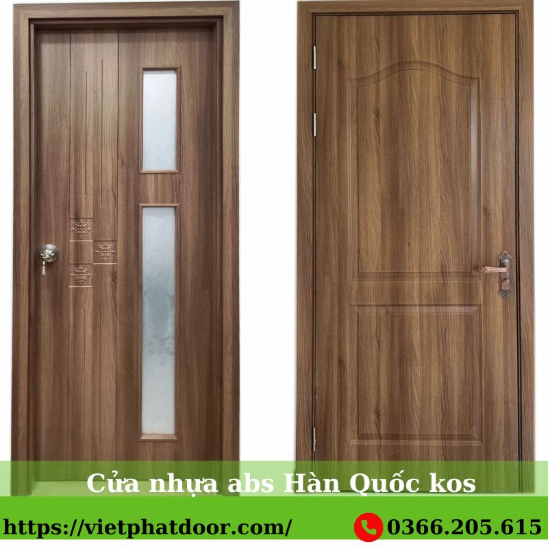 cửa nhựa abs Hàn Quốc kos