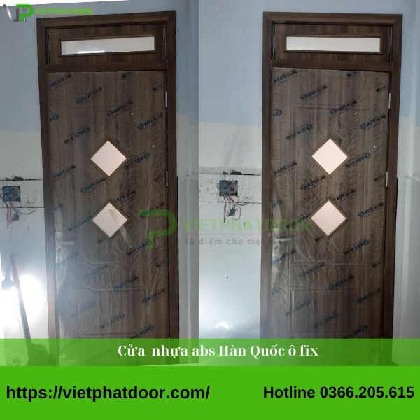 cửa nhựa abs hàn quốc ô fix