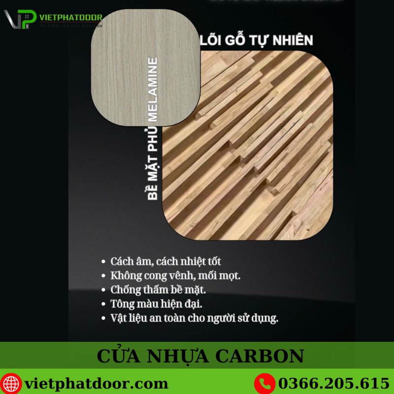 cửa nhựa carbon Việt Phát 