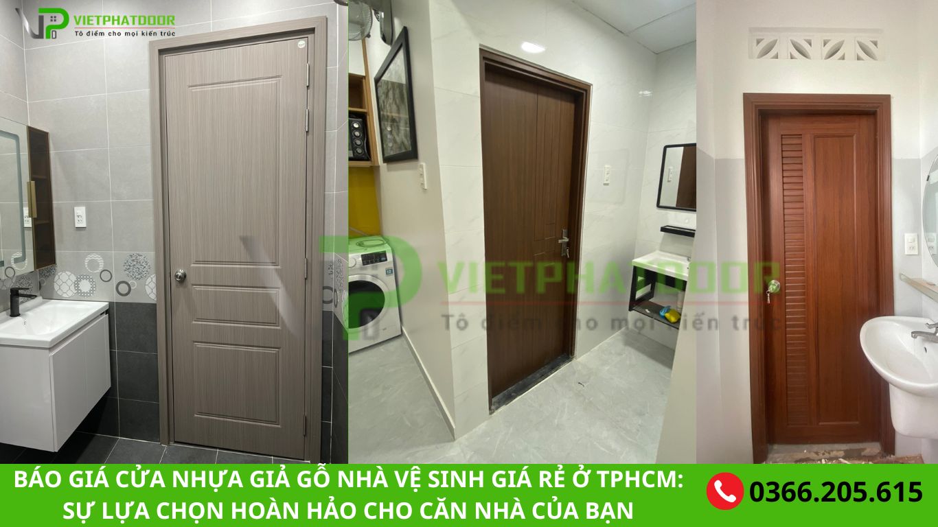 BÁO GIÁ CỬA NHỰA GIẢ GỖ NHÀ VỆ SINH GIÁ RẺ Ở TPHCM: SỰ LỰA CHỌN HOÀN HẢO CHO CĂN NHÀ CỦA BẠN