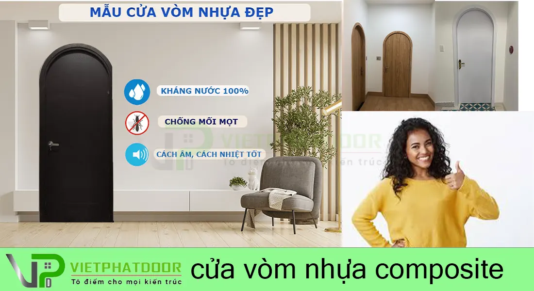 CỬA NHỰA VÒM COMPOSITE