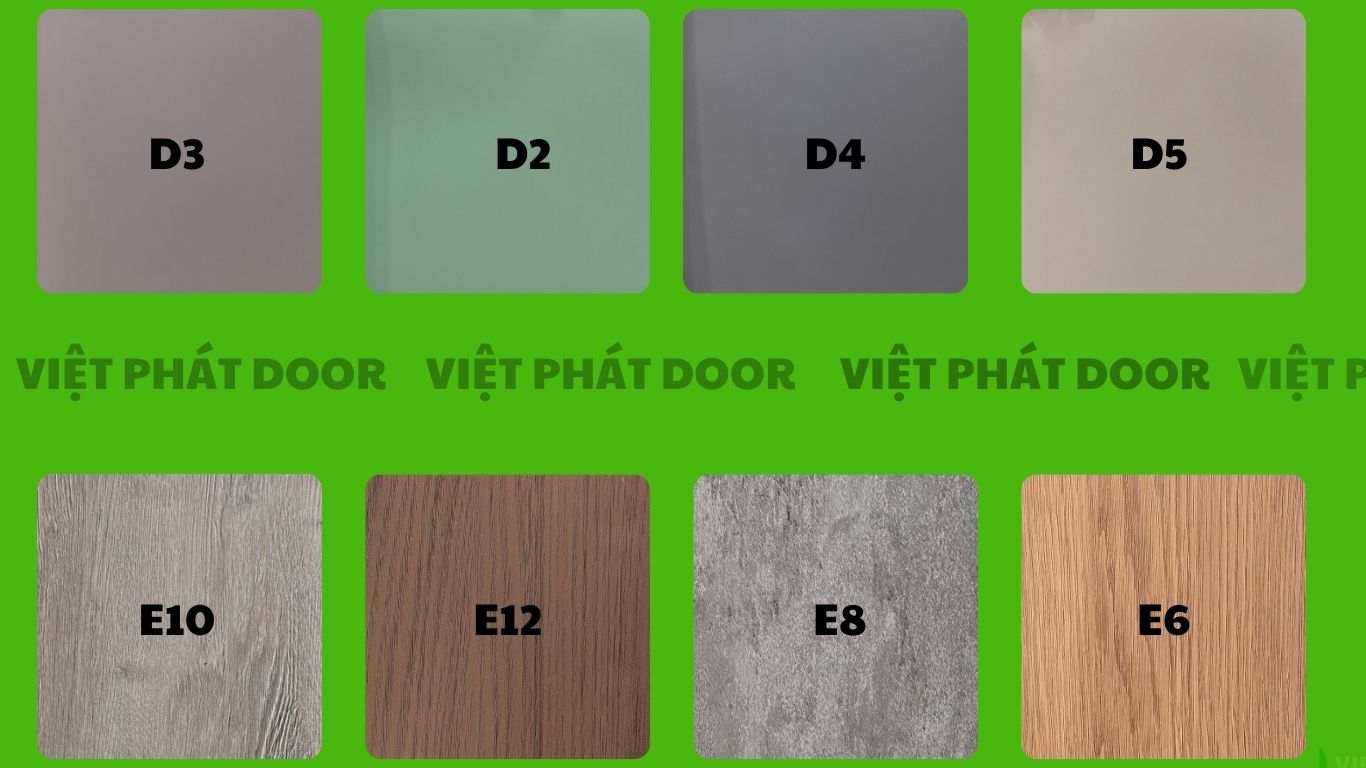 màu cửa nhựa composite phủ vân