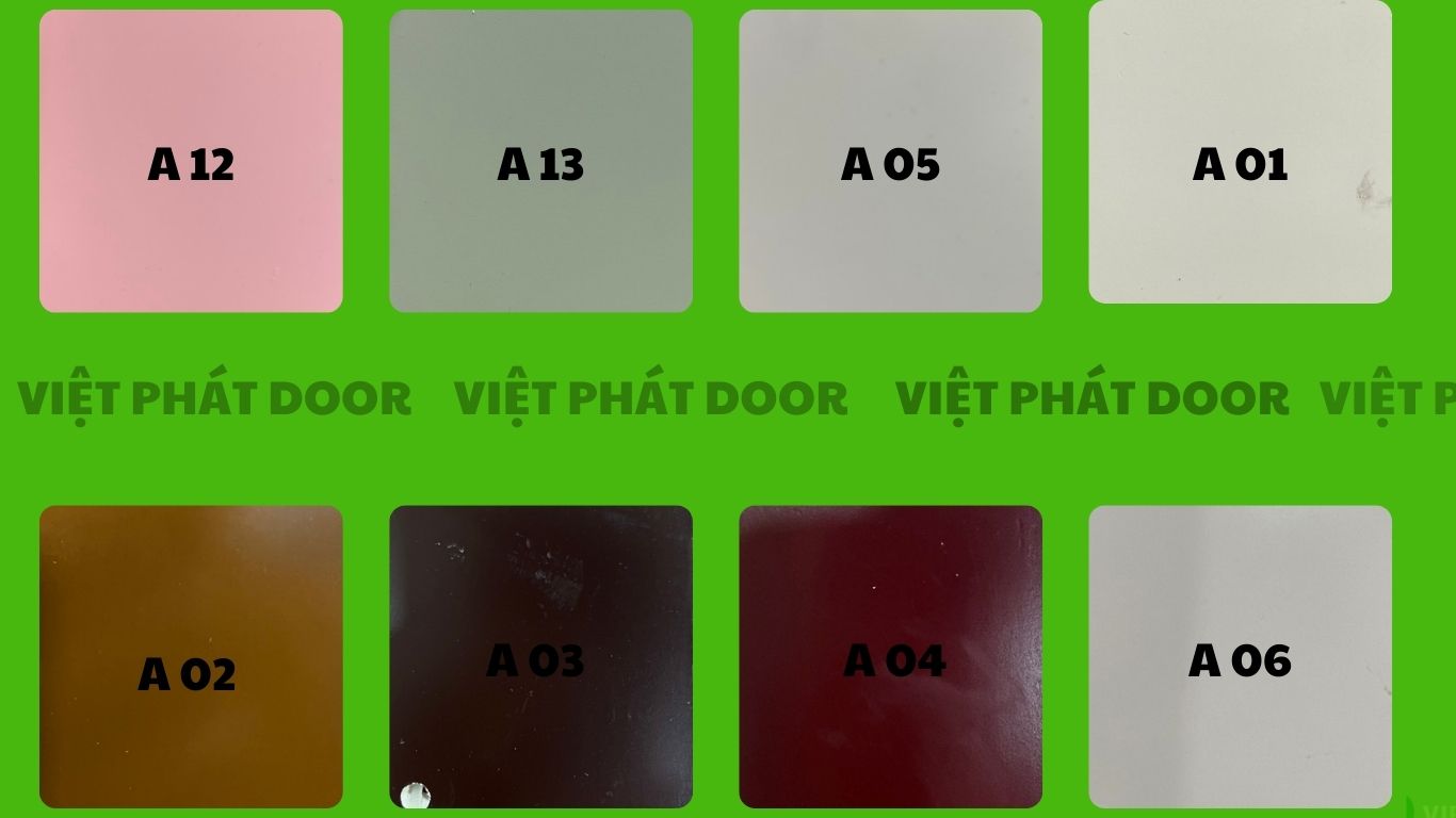 màu cửa nhựa composite sơn 2k