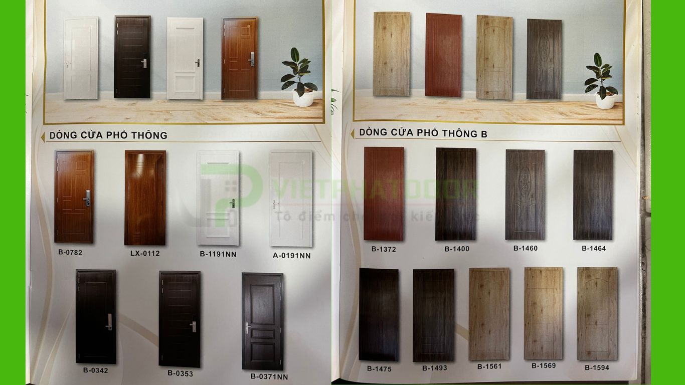 mẫu cửa nhựa giả gỗ composite 2