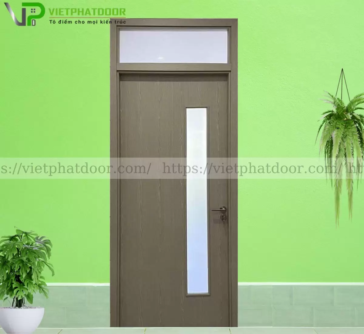 CỬA NHỰA ABS HÀN QUỐC KOS K0201 - Ô KÍNH