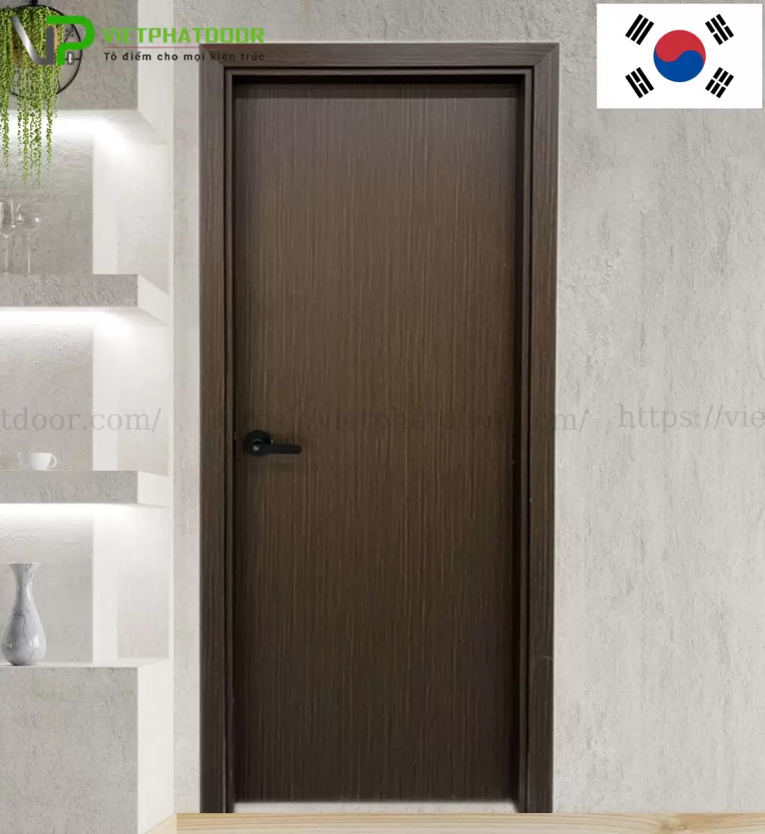CỬA NHỰA ABS HÀN QUỐC VP KOS U6405 - PHẴNG