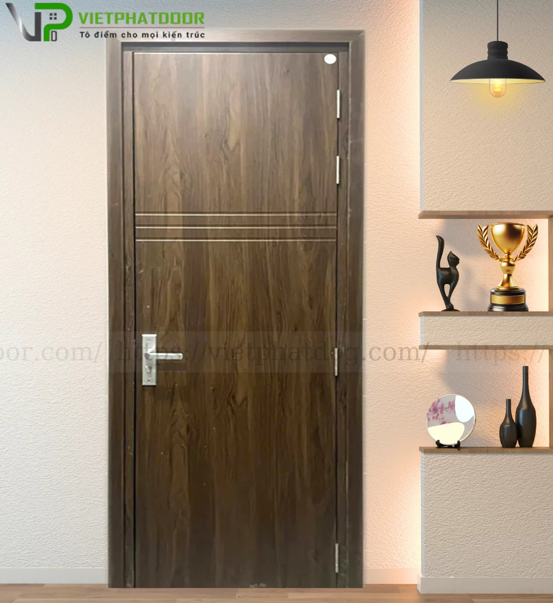 CỬA NHỰA GIẢ GỖ COMPOSITE VPB 14 - CNC