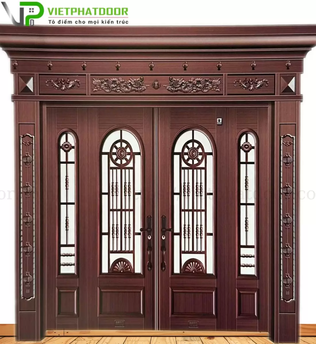 CỬA THÉP VÂN GỖ VP - LXR003