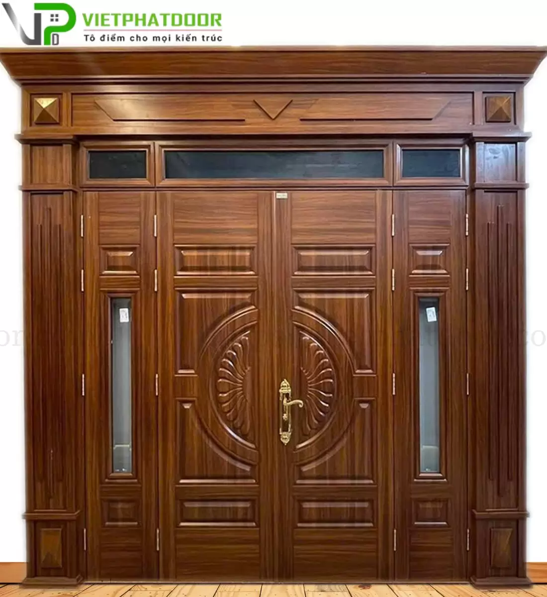 CỬA THÉP VÂN GỖ