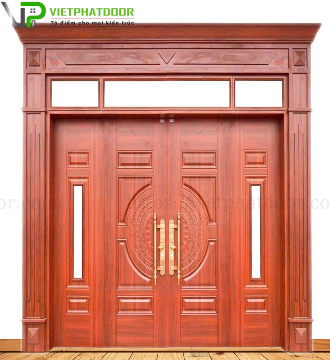 CỬA THÉP VÂN GỖ BIỆT THỰ