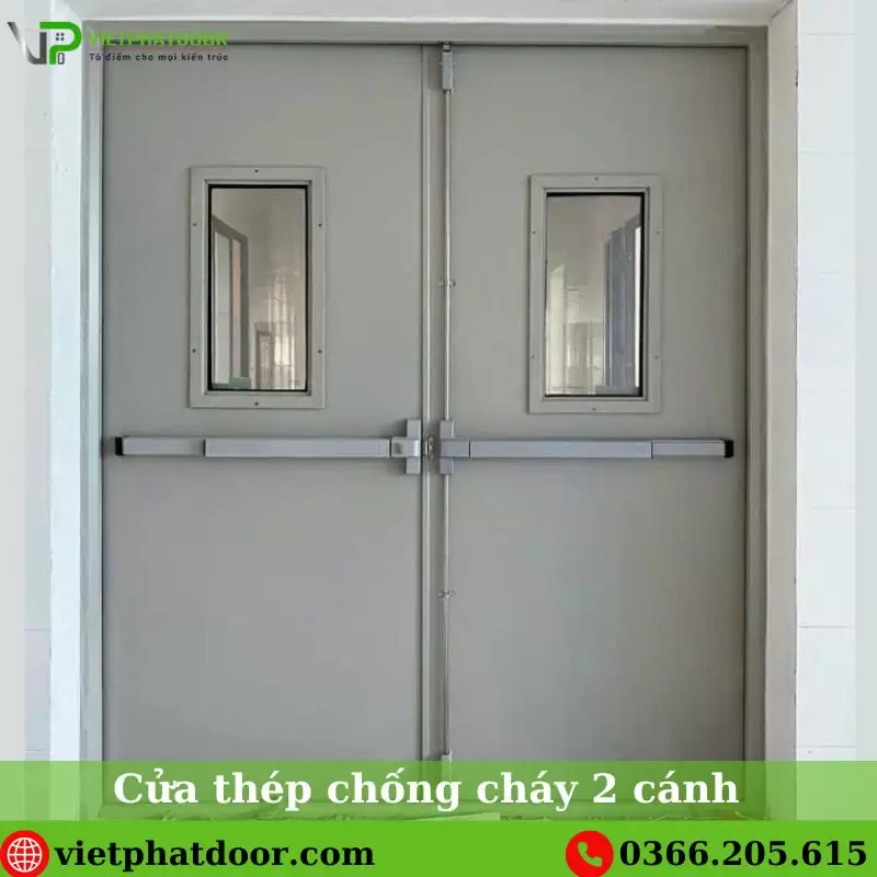 Cửa thép chống cháy 2 cánh 