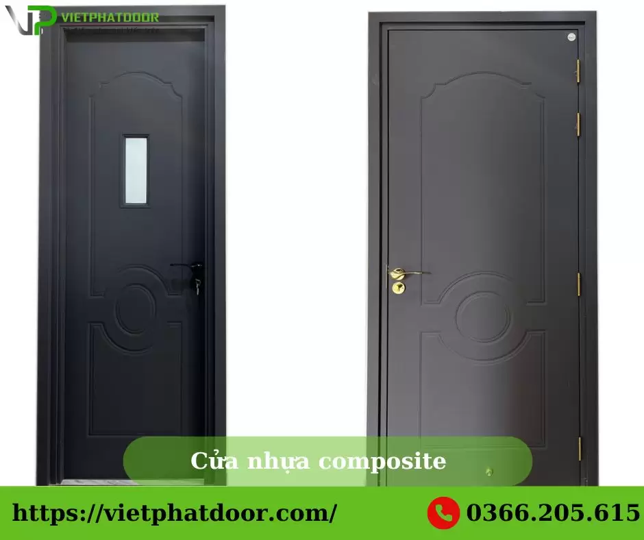 cửa nhựa composite ô kính